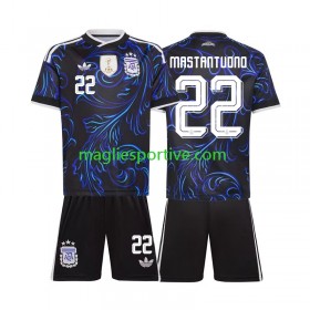 Completo Calcio Argentina Franco Mastantuono 22 Bambino Divisa Trasferta Mondiali 2026